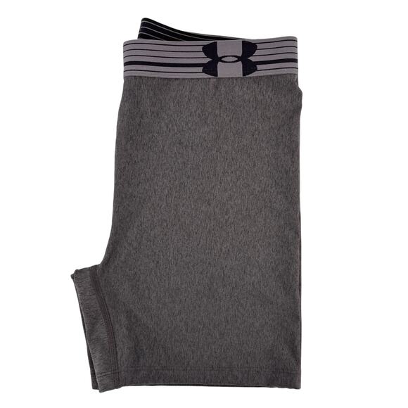 NEW Under Armour Women's HeatGear Middy Compression Shorts NWT Large Gray NWT‎ - Picture 6 of 9